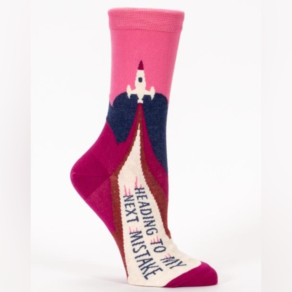 Blue Q - Heading To My Next Mistake - Crew Socks
